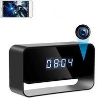 Hidden Camera Alarm Clock Spy Camera WiFi Cameras Wireless Mini Nanny Cam Motion Detection Home Surveillance Security Super Night Vision Temperature Display